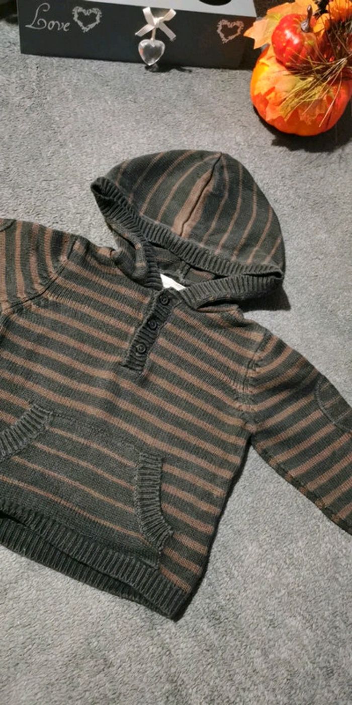 Pull à capuche Verbaudet 6 mois