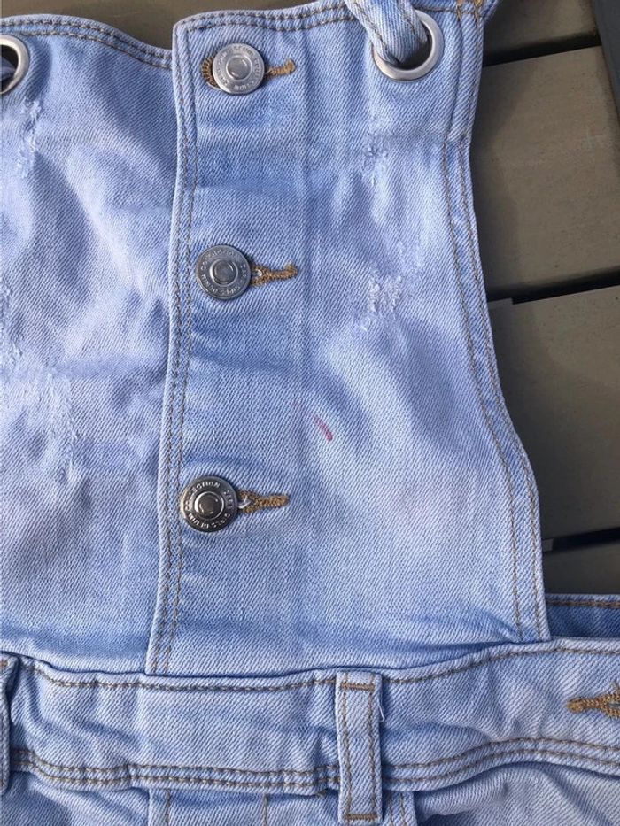 Salopette short jeans 7 ans - photo numéro 3
