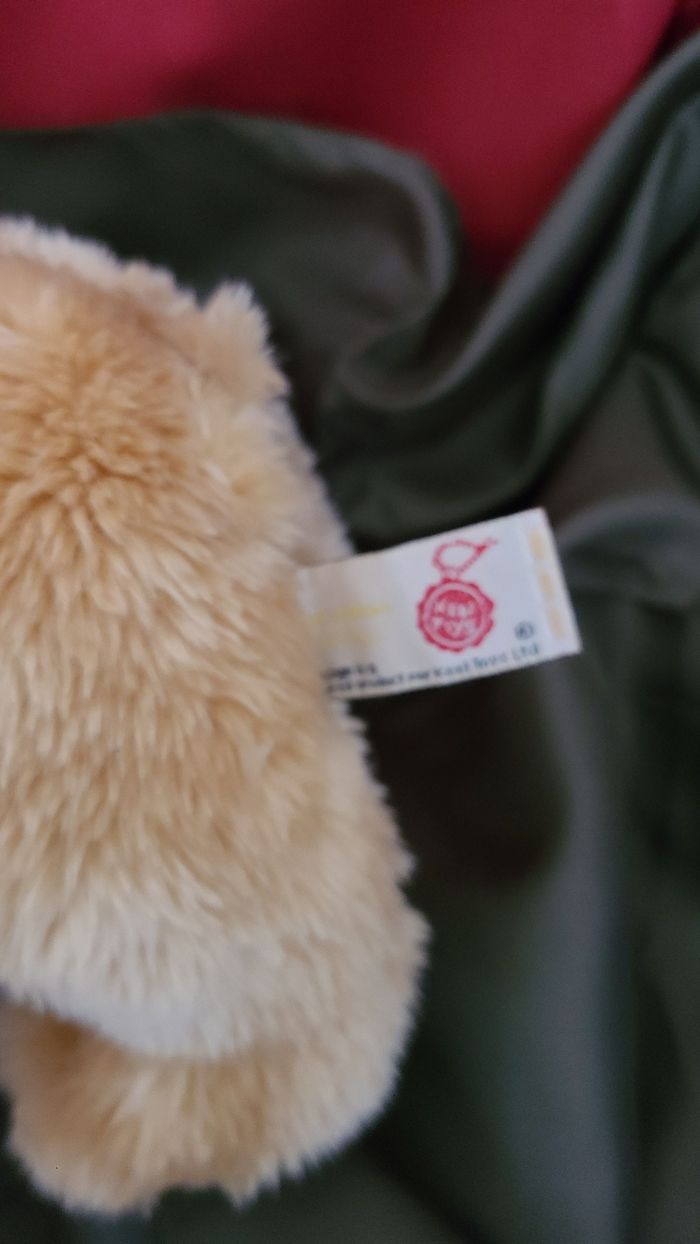 Peluche Doudou ours beige Coeur London KEEL TOYS - photo numéro 2