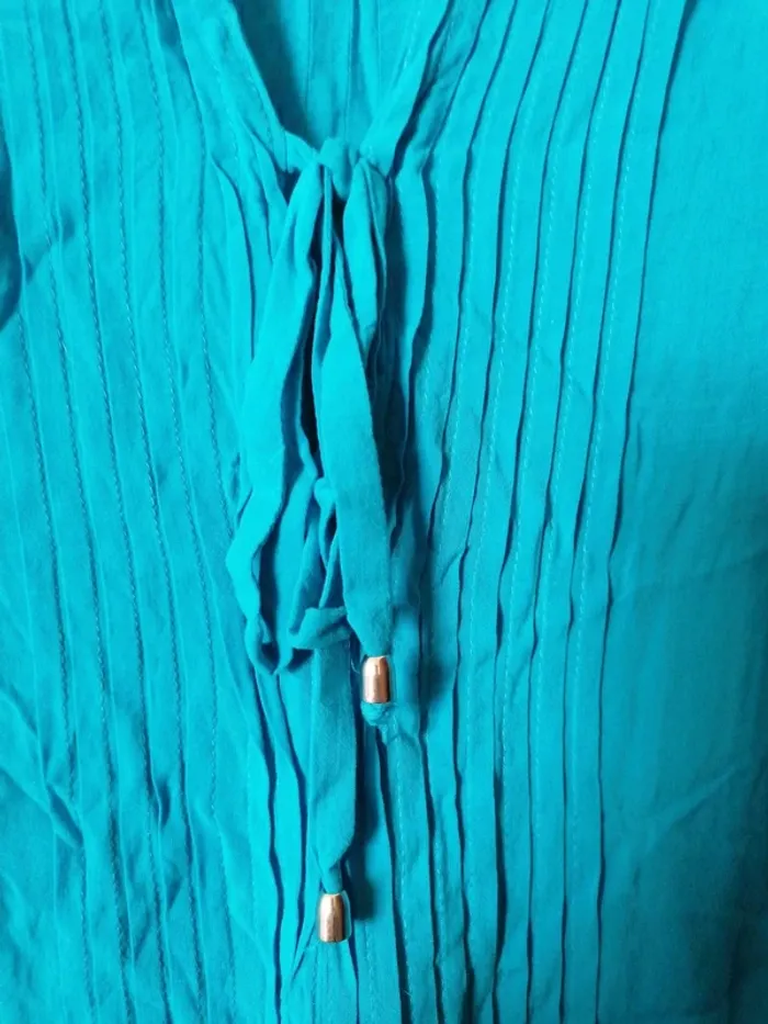 Tunique Turquoise Etam M - photo numéro 3
