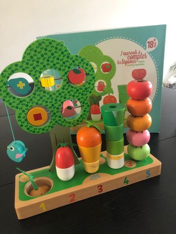 Jouet en bois pour apprendre à compter