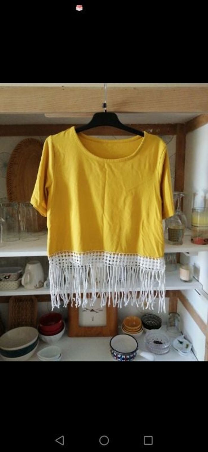T shirt a frange