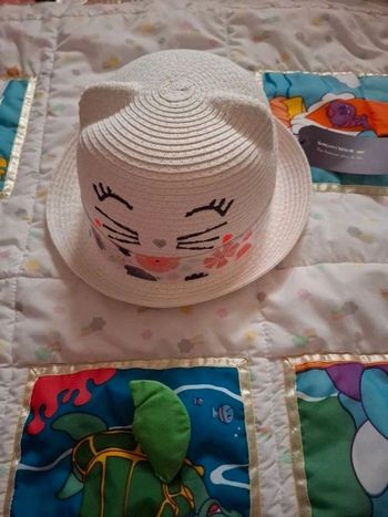 Chapeau paille sergent-major neuf