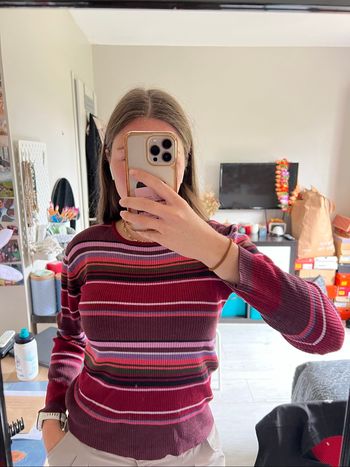 Manche longue à rayure femme taille M Caroll
