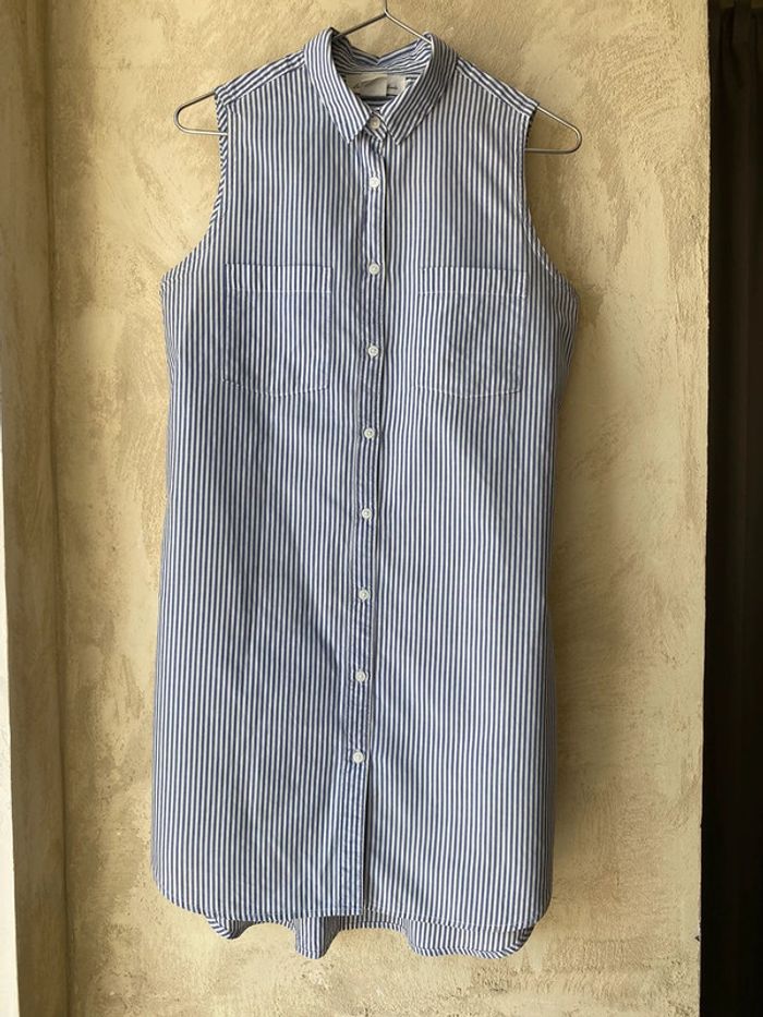 Robe chemise rayé H&M 36 - photo numéro 2