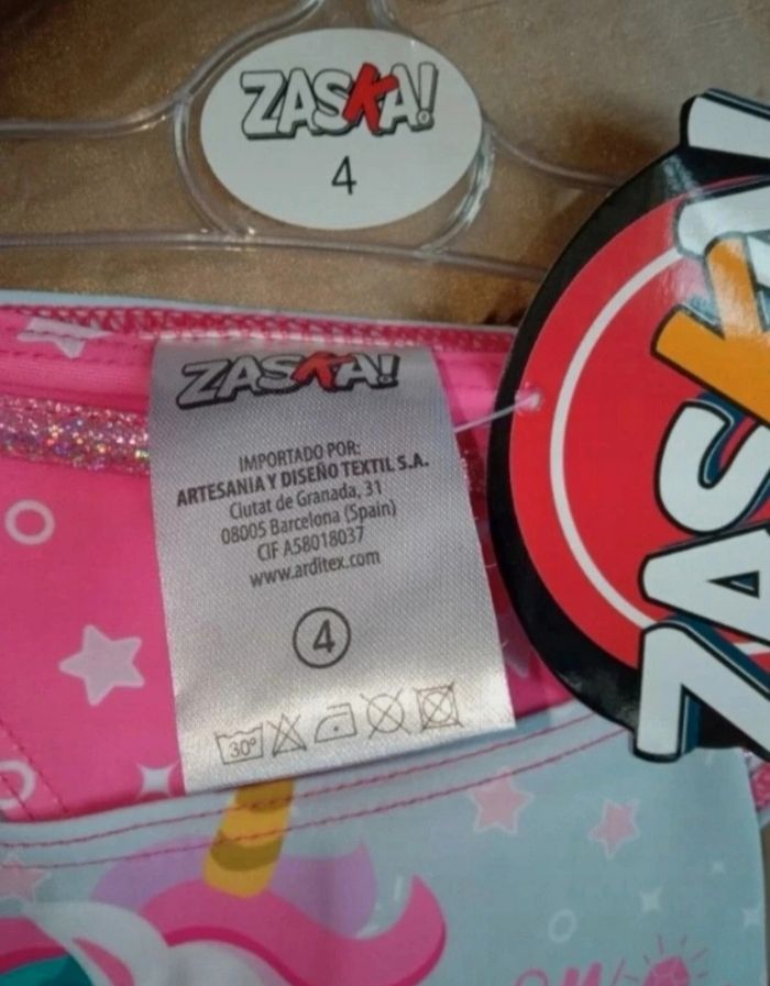 Maillot de bain zaska licorne taille 4 ans - photo numéro 2