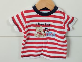 T-shirt MC garçon 3/6 mois