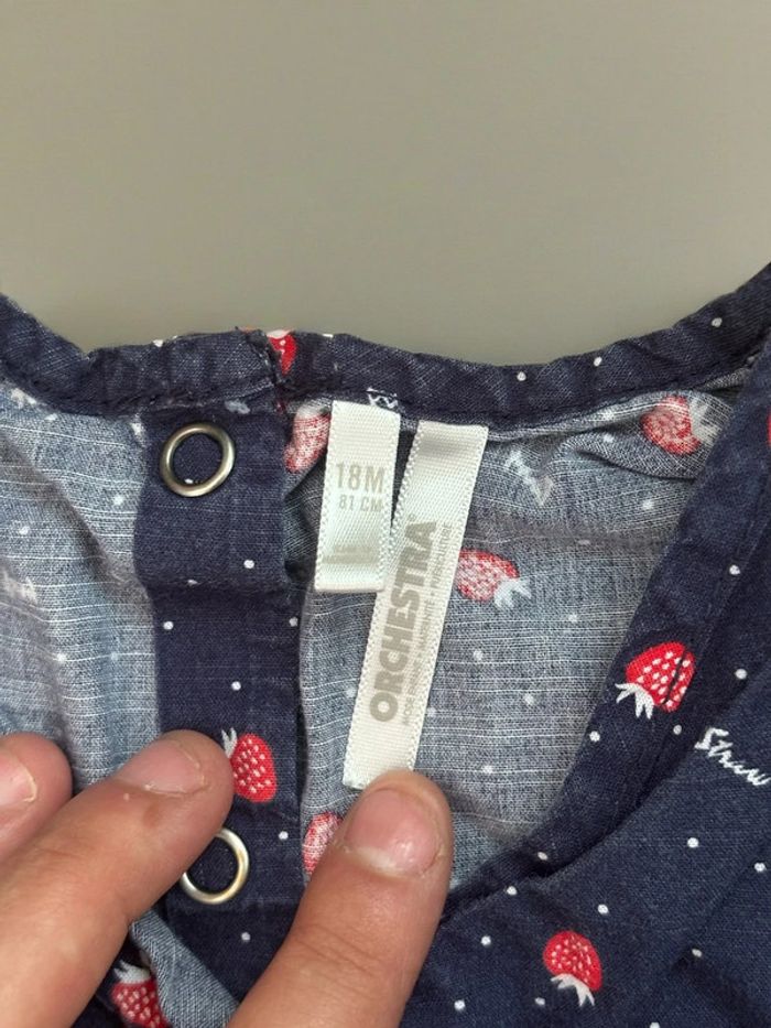 Combinaison short fraises Orchestra - photo numéro 4