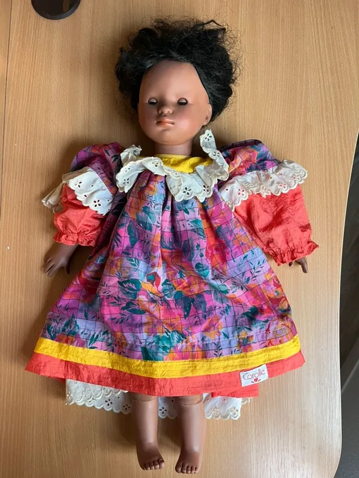 Poupée Corolle Canelle – 52 cm – 1989 – Très bon état – Robe d’origine - photo numéro 2
