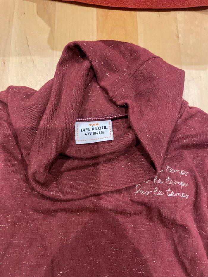 Tee short col roulé tape à l’œil 4 ans - photo numéro 2