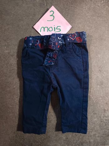 Pantalon bleu 3 mois