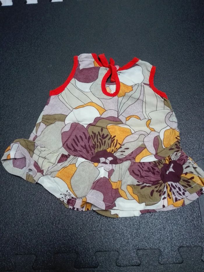 Tunique sans manche fleurs createur - photo numéro 2