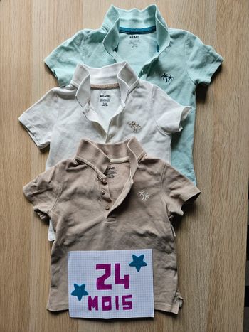 Lot de 3 polos garçon 24 mois Kiabi