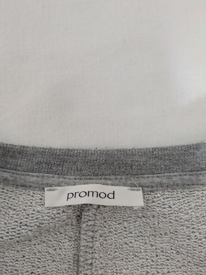 Sweat gris brillant pull - Promod - taille M - photo numéro 3