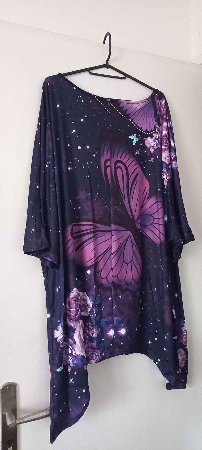 Tunique violette bas asymétrique - photo numéro 5