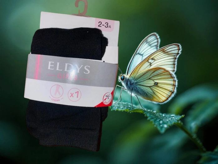 Legging noir en coton - Eldys - 2/3ans