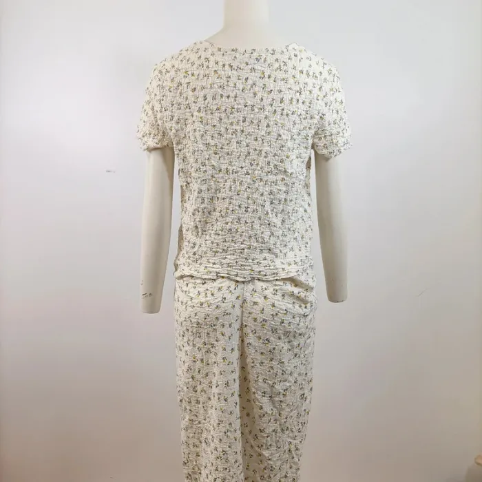 Ensemble haut + jupe smockée MNG fleuri – Taille L A794 - photo numéro 5