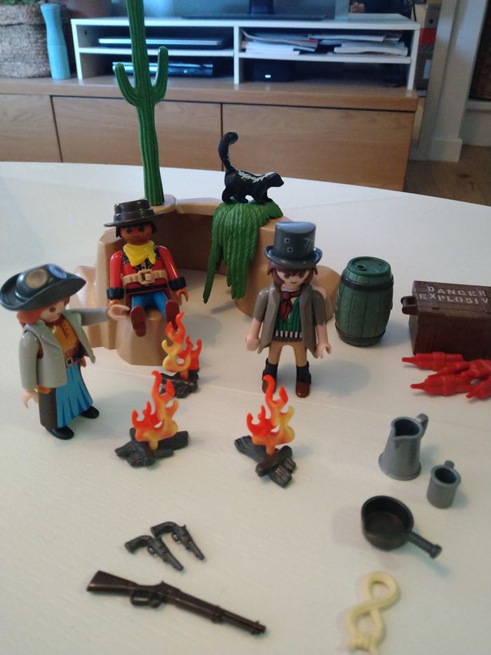 Lot Playmobils : île déserte, western, chevaliers, quad - photo numéro 2