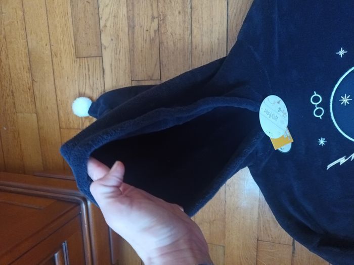 Polaire harry potter 13 ans 14 ans à capuche marine neuf chad doux bleu marine hiver - photo numéro 4