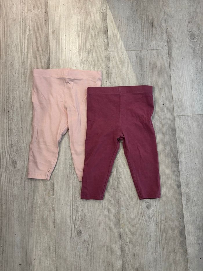 Lot de 2 leggings 12 mois