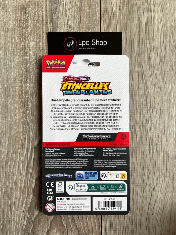 BOOSTER POKÉMON- ETINCELLES DEFERLANTES EV 8 - FR - NEUF & SCELLÉ - SOUS BLISTER - photo numéro 2
