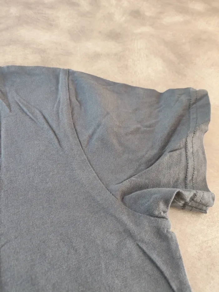 T-shirt gris manches courtes Vertbaudet 11/12 ans - photo numéro 5