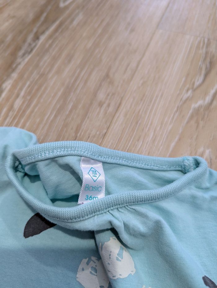 Haut pyjama bleu 3 ans bébé - photo numéro 2