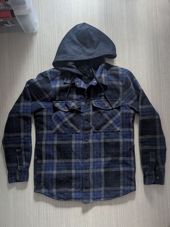 Manteau veste chemise à carreaux 
