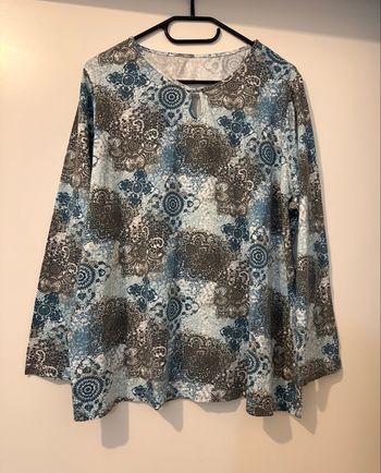 Haut manches longues à motifs 