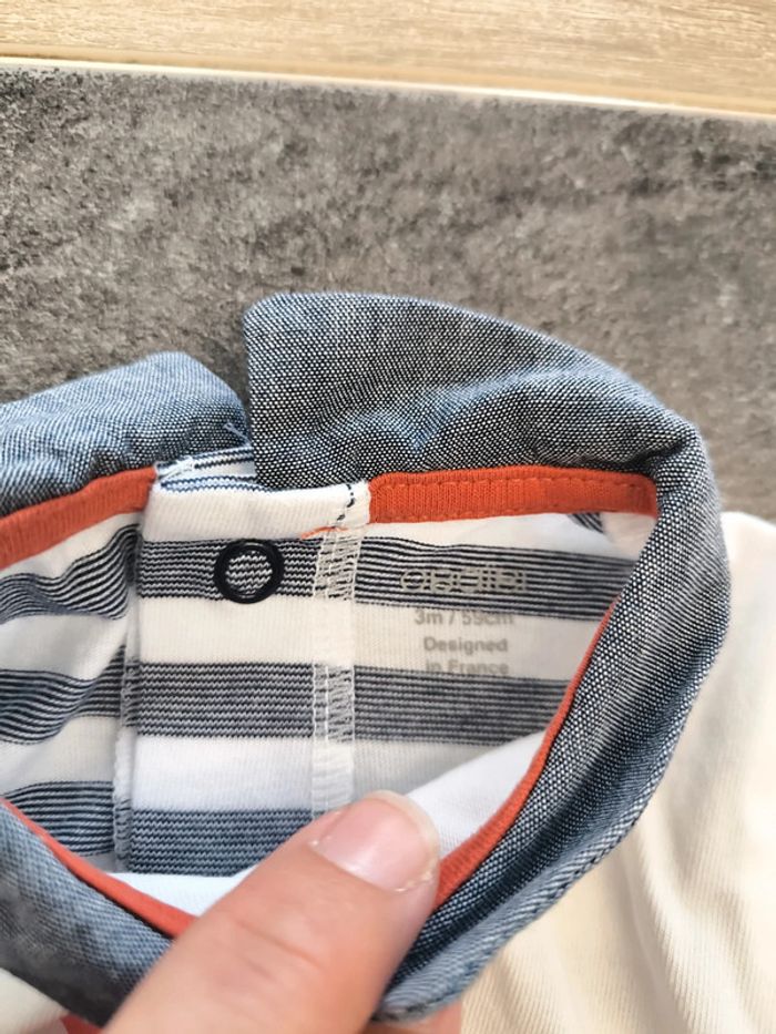 Pyjama léger à col garçon 3 mois obaibi - photo numéro 7