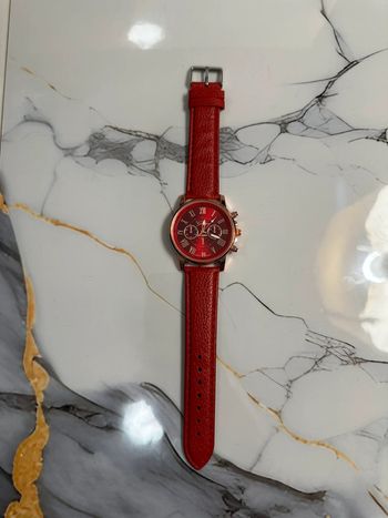 Montre Rouge « Geneva » Mixte Neuve