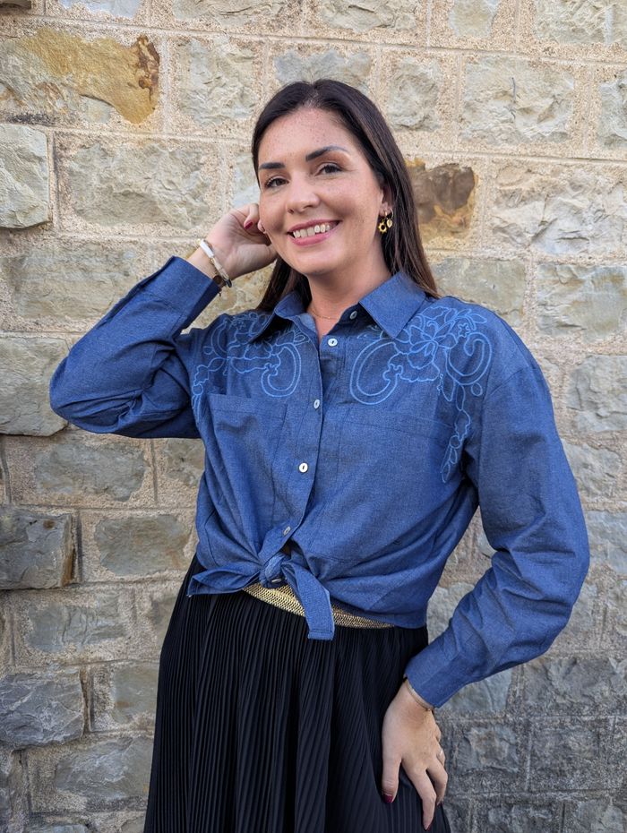 Chemise en jean Manchester coupe oversize
Taille S/M