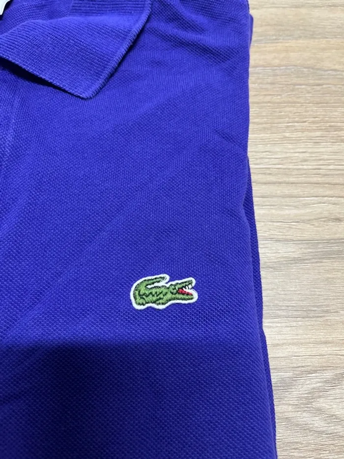 Polo Lacoste - couleur violet - taille L - photo numéro 2