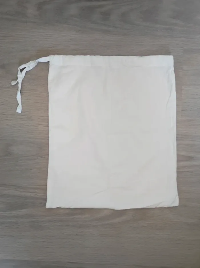 Grand pochon ivoire / Bouchara - 40×32cm - photo numéro 3