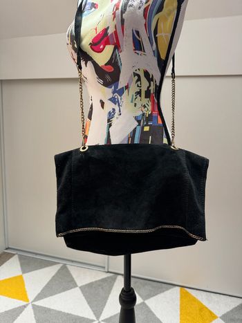 Sac à bandoulière en cuir Stradivarius