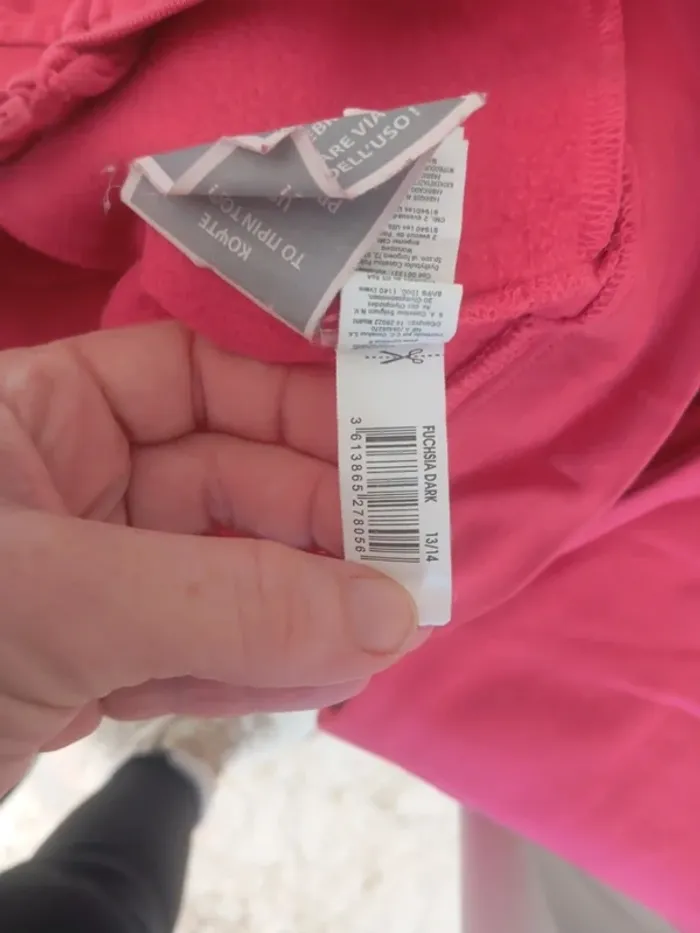 Sweat à capuche rose taille 13/14 ans - photo numéro 4