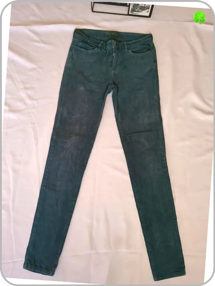 Pantalon Jeans femme en velours 36 - photo numéro 2