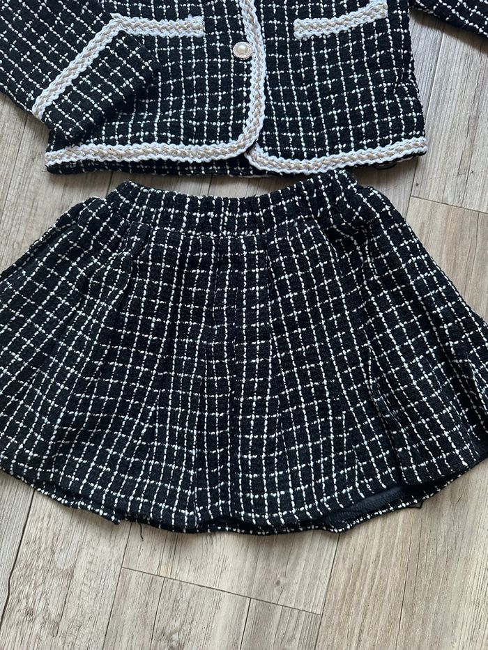 Ensemble, jupe et veste encolure dentelle fille 4 ans - photo numéro 8