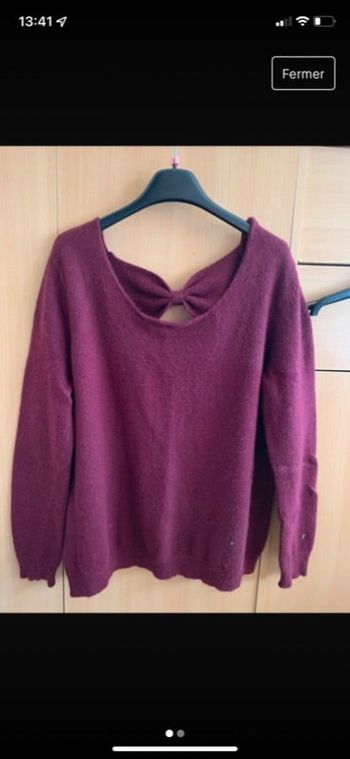Pull femme avec dos nu