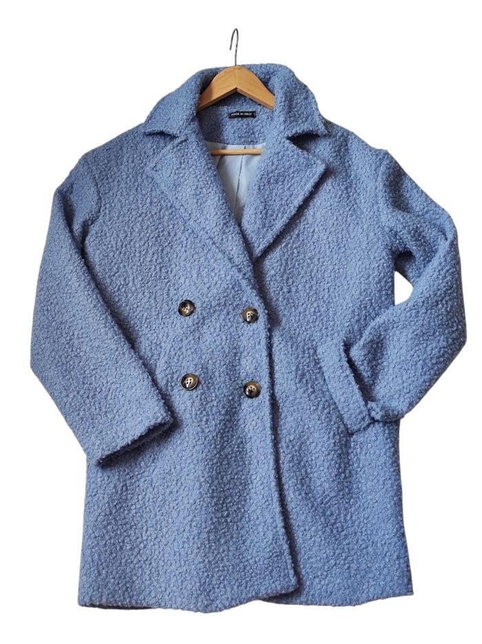 Manteau bleu mi saison taille unique - photo numéro 1