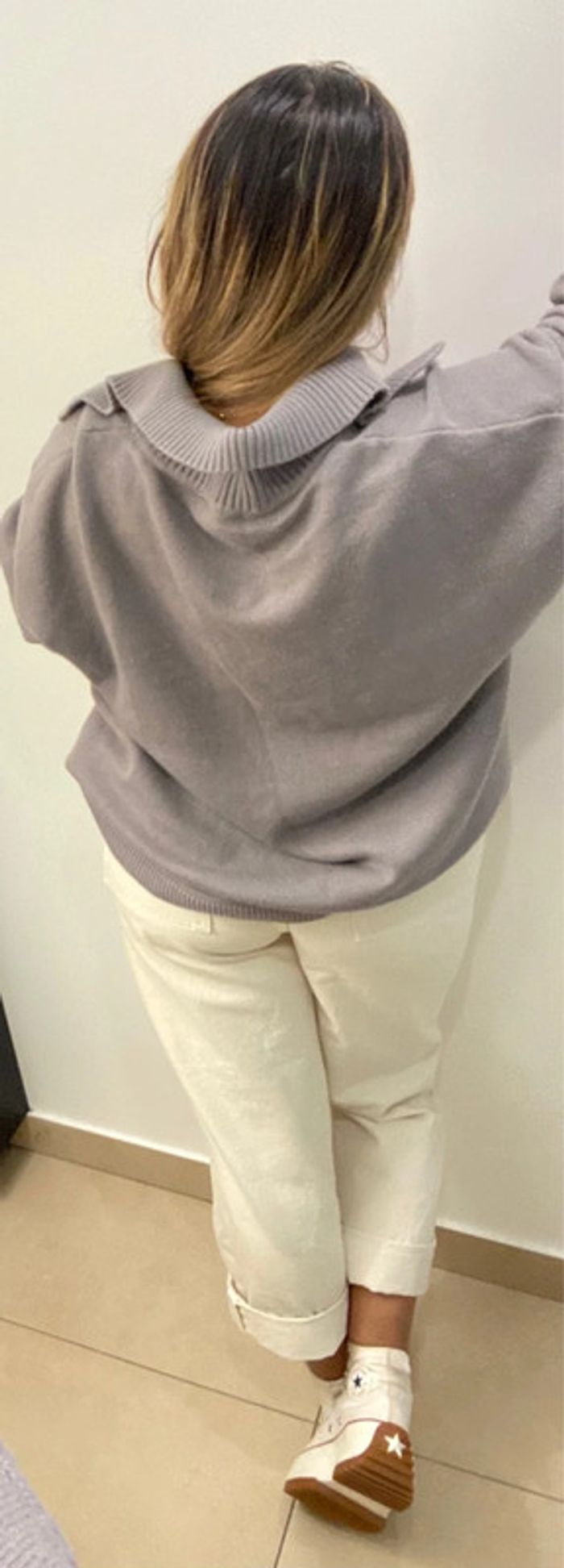 Superbe Pull ZARA Oversize Col V Taille M Et Plus - photo numéro 10