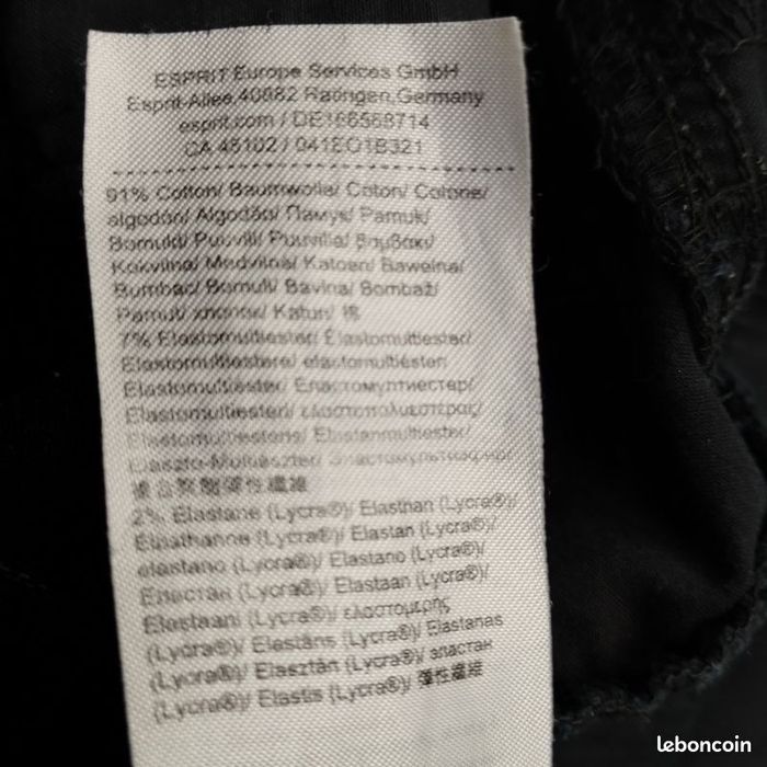 Pantalon Noir Taille 34 Esprit - photo numéro 8