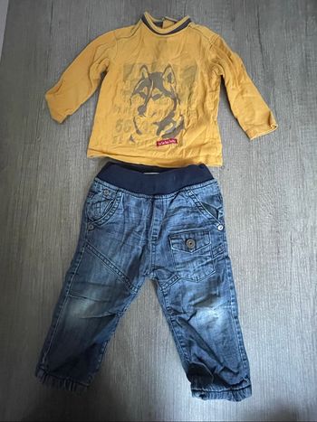 Ensemble jean + t-shirt 18 mois