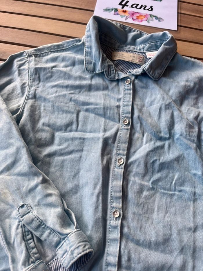 Chemise en jean Zara 4 ans - photo numéro 2