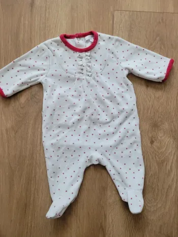 Pyjama velours Kitchoun 3 mois