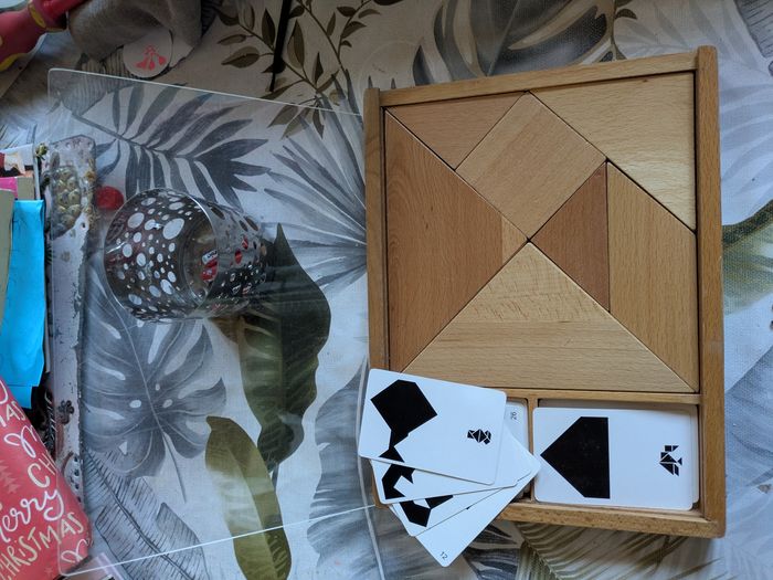 Jeux d'origami en bois + cartes exemples - photo numéro 2