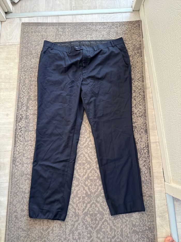 Pantalon de costume Ralph Lauren – Taille W42 L30 / FR 52 – Bleu marine