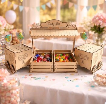 Ensemble Candy bar baptême mariage 