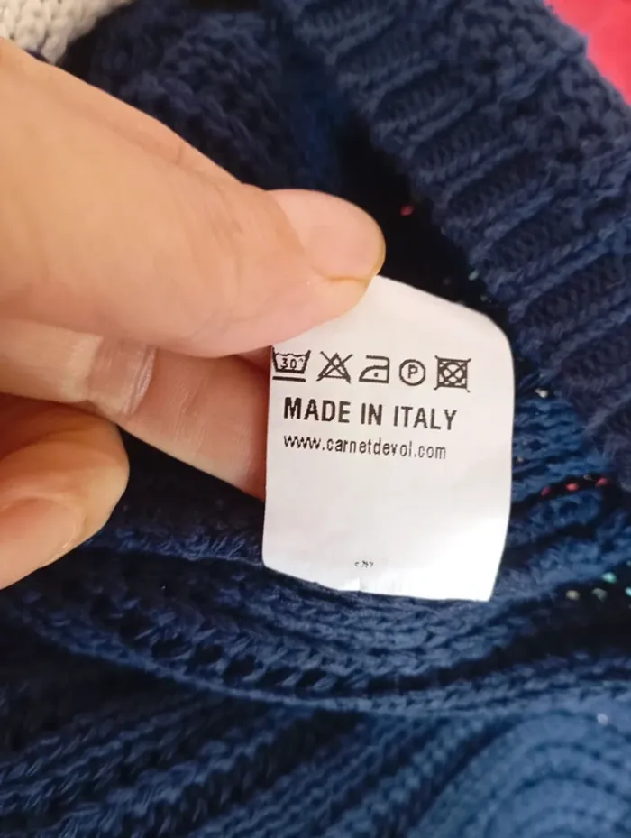 Pull bleu marine Carnet de Vol taille 38 - photo numéro 6