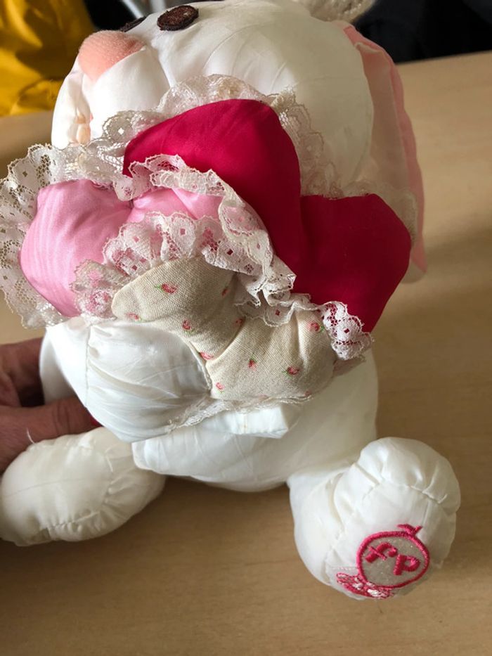 Doudou lapin coeur Fisher price vintage - photo numéro 2